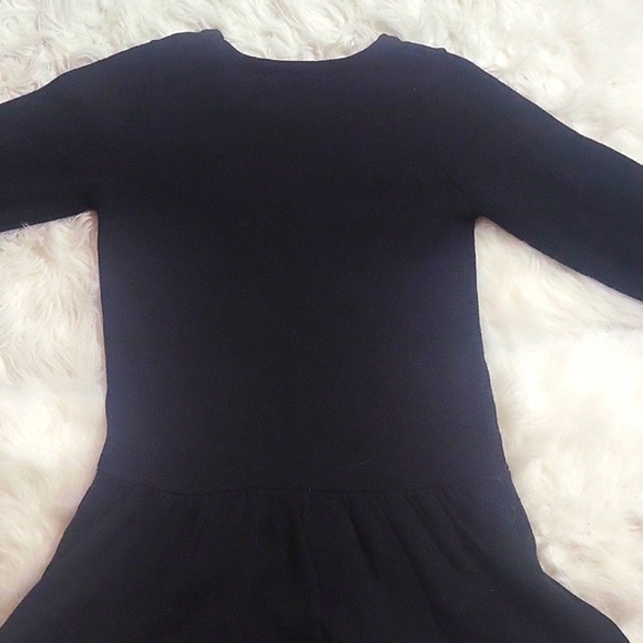 NWOT GYMBOREE Girl's long sleeve black sweater dress with fuzzy cat size 7 - Picture 5 of 5